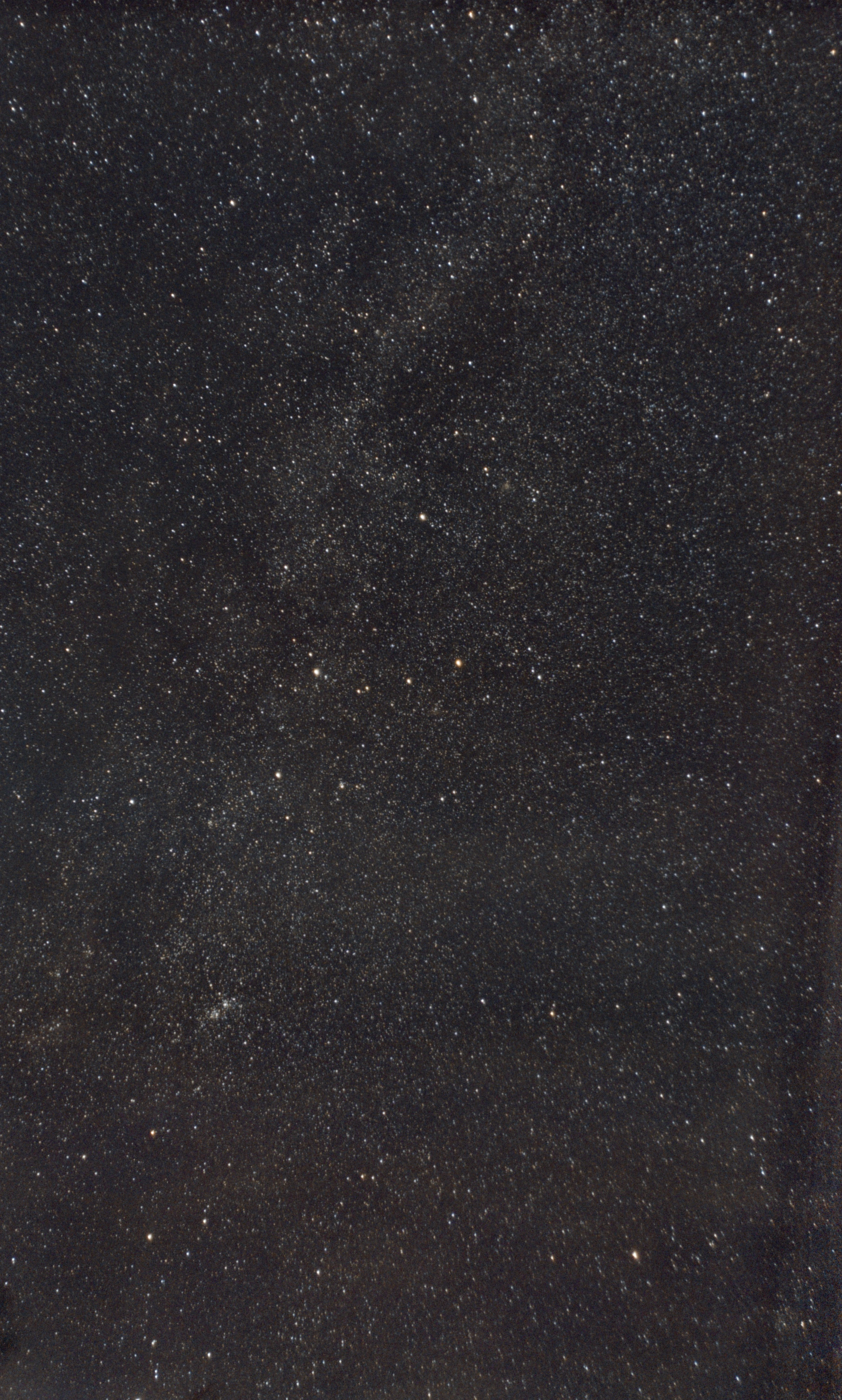 Cassiopeia, photographed through a small telescope